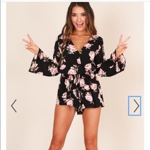 Take a chance peachprint romper